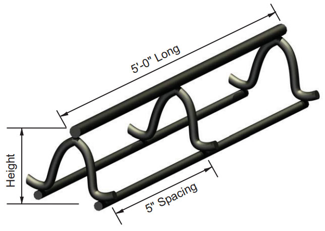 OCM 3 1/2in Slab Bolster Upper - Stick Built Forms